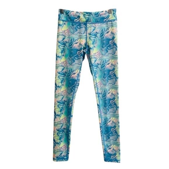 Ivivva/Lululemon Leggings, sz 14 Colorful Abstract Pattern Leggings - Picture 1 of 8